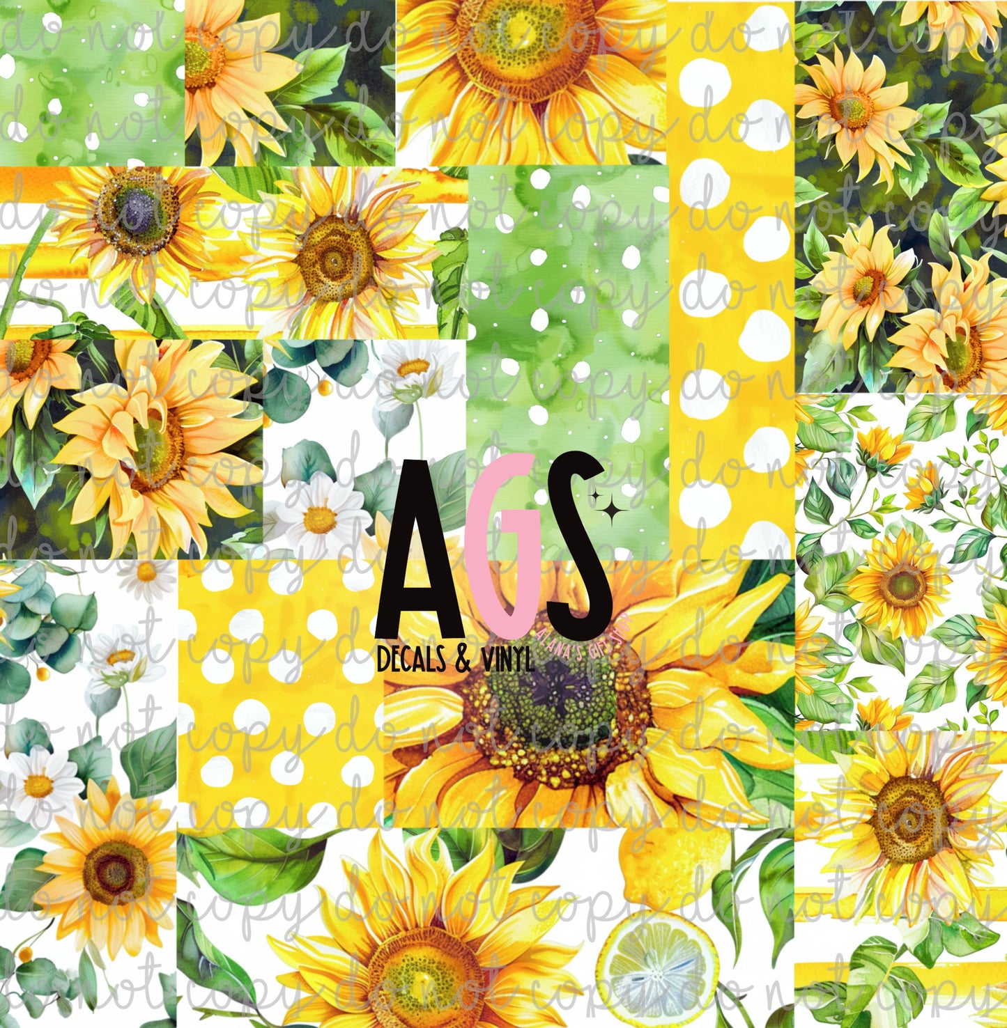 2134 Sunflower Summer Patchwork 1