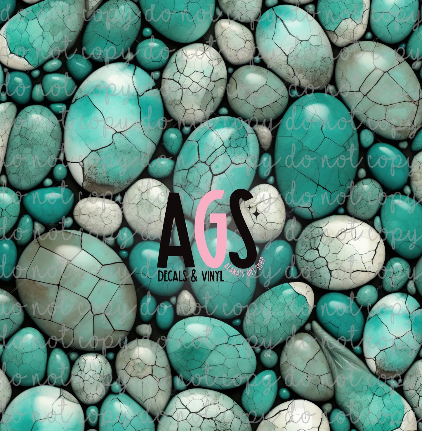 1691 Turquoise Pebbles
