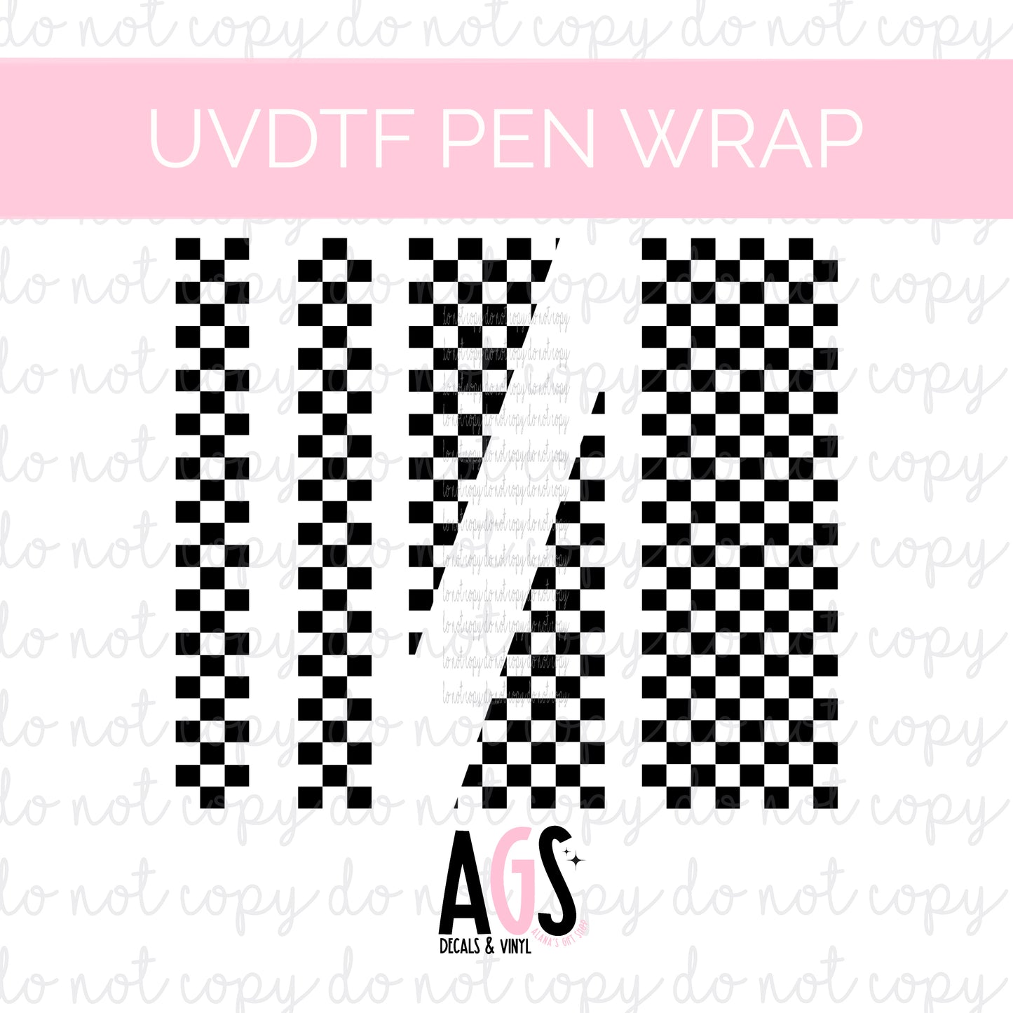PEN WRAP 042 - Checker Black
