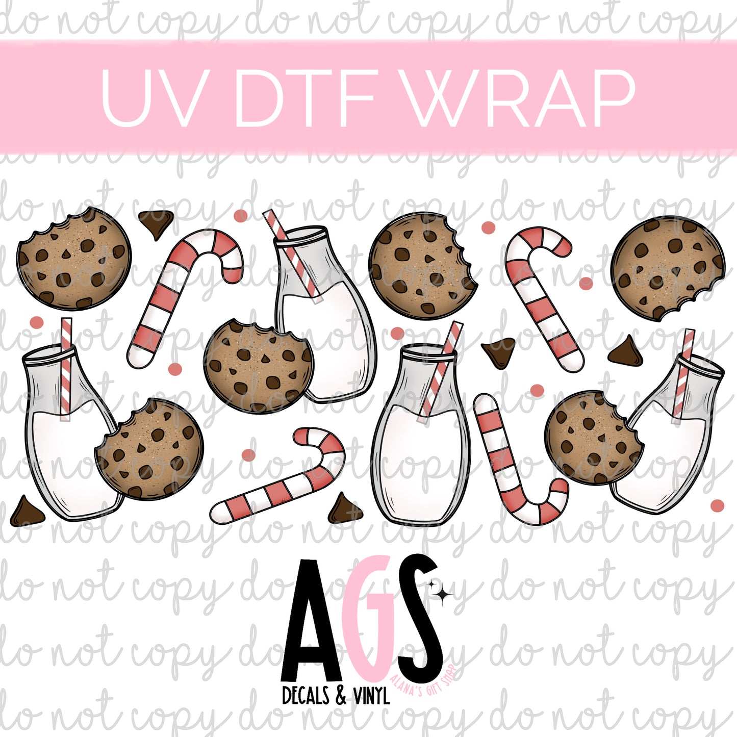UV DTF WRAP 105 Milk & Cookies