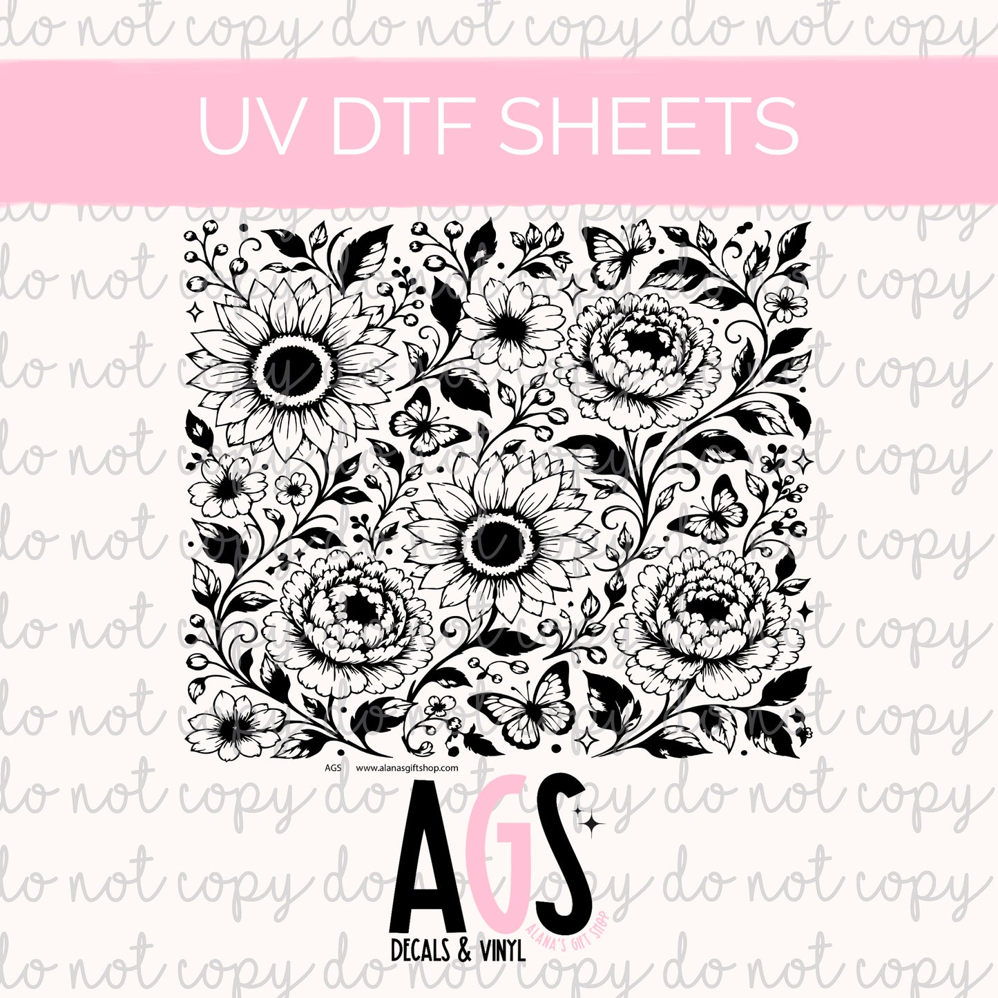 UV DTF SHEET 100 Garden Imprint - August Sub