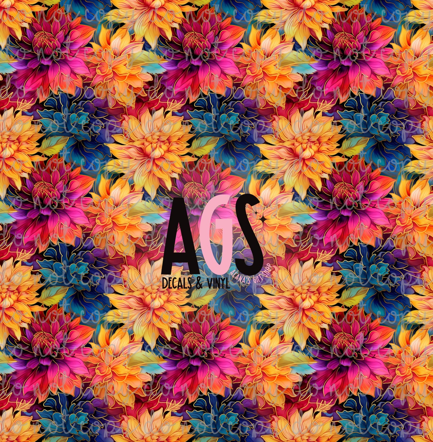 1037 Gold Dipped Flowers