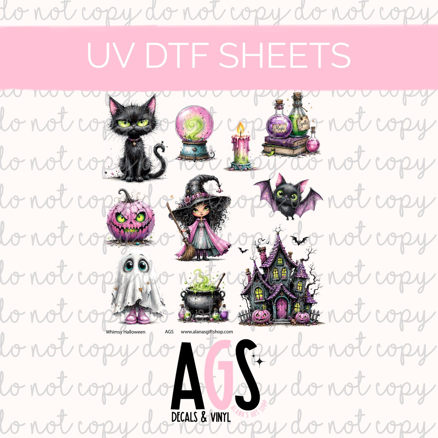 UV DTF SHEET 096 Whimsy Halloween