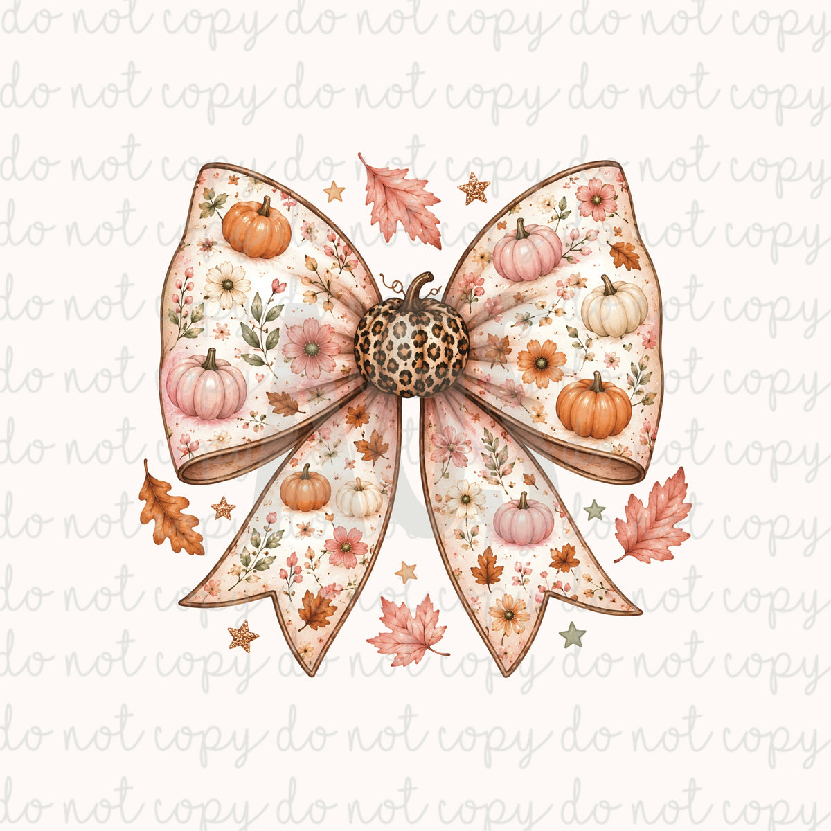 DECAL 265 Pink Pumpkin Bow