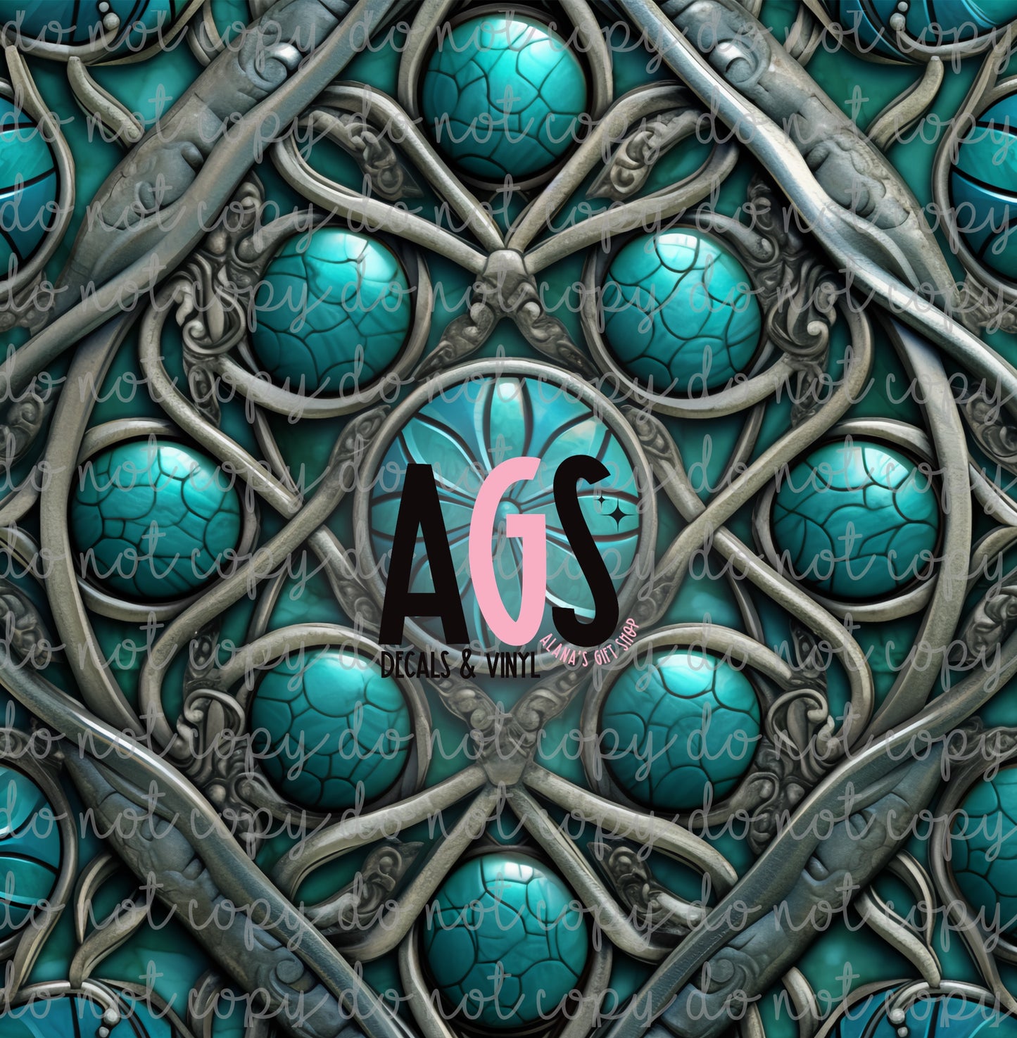 1693 Turquoise Shield