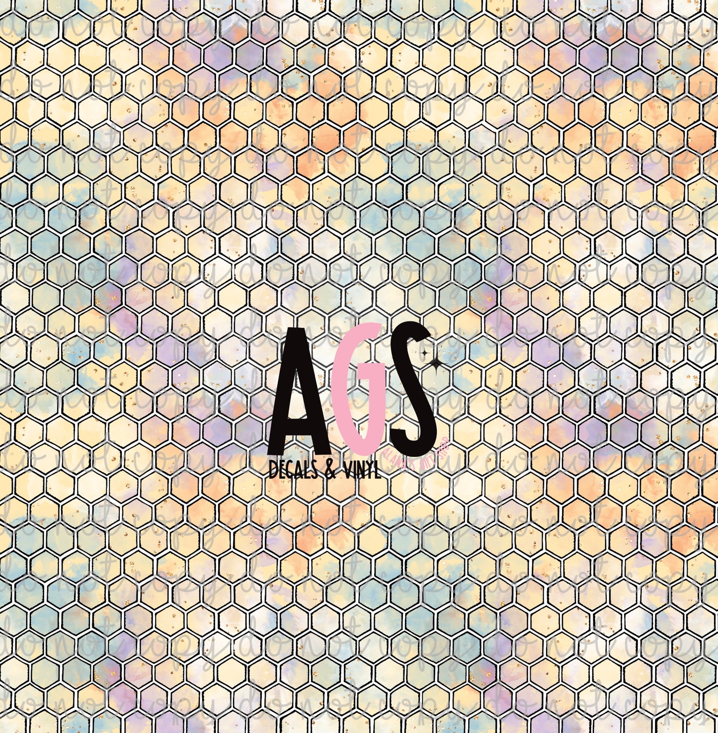 0983 Pastel Honeycomb