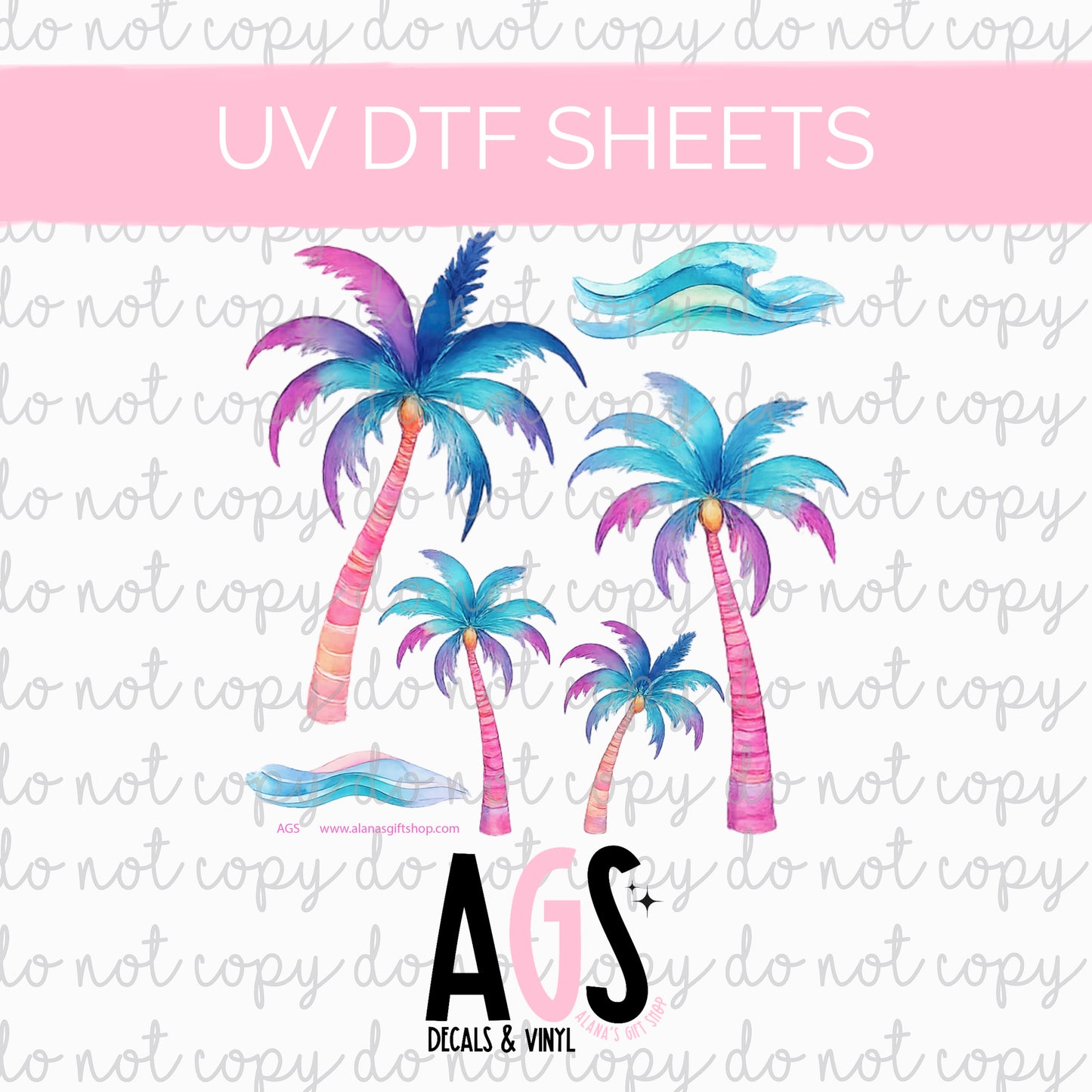UV DTF SHEET 086 Bright Beach