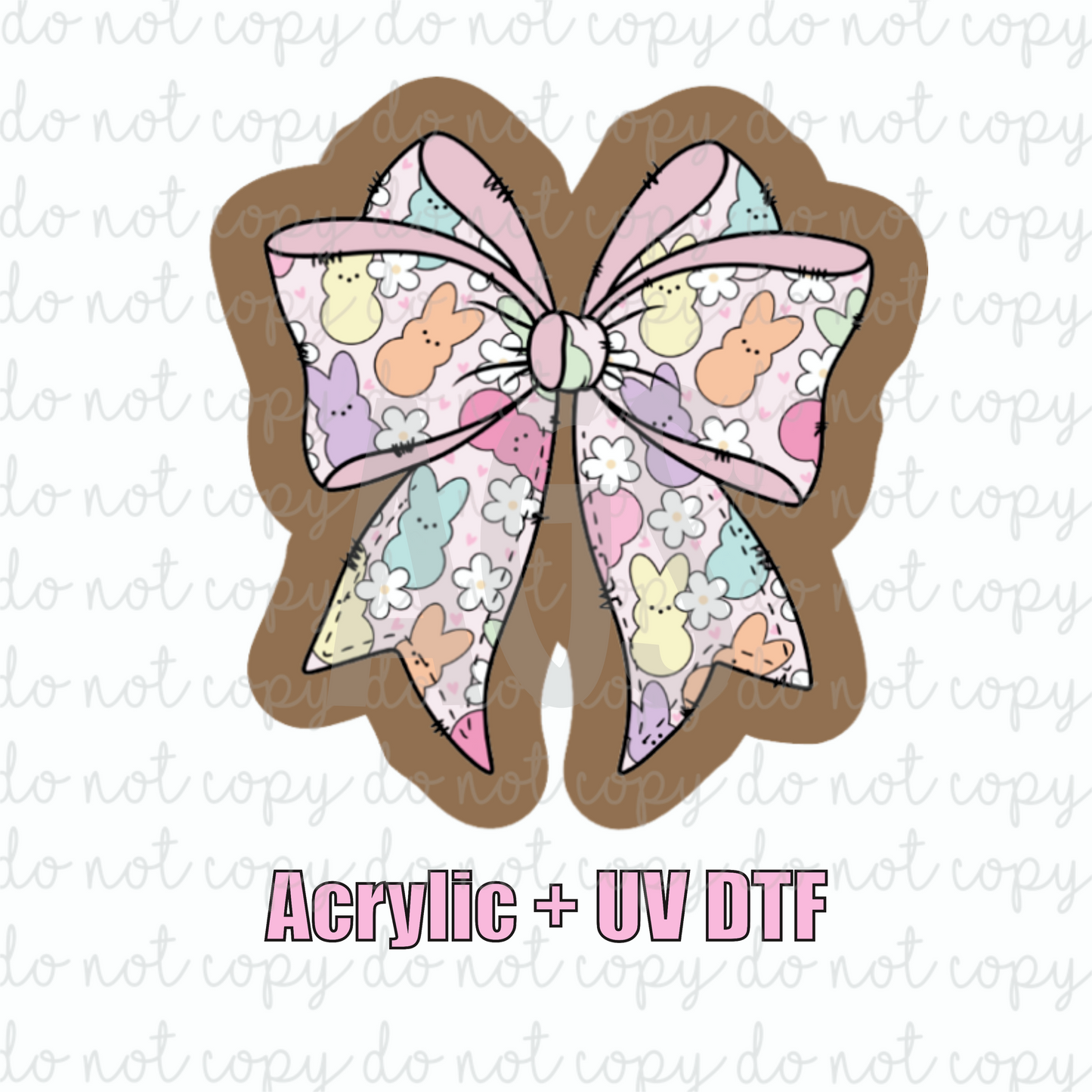 ACRYLIC + UVDTF 14 Peep Bow