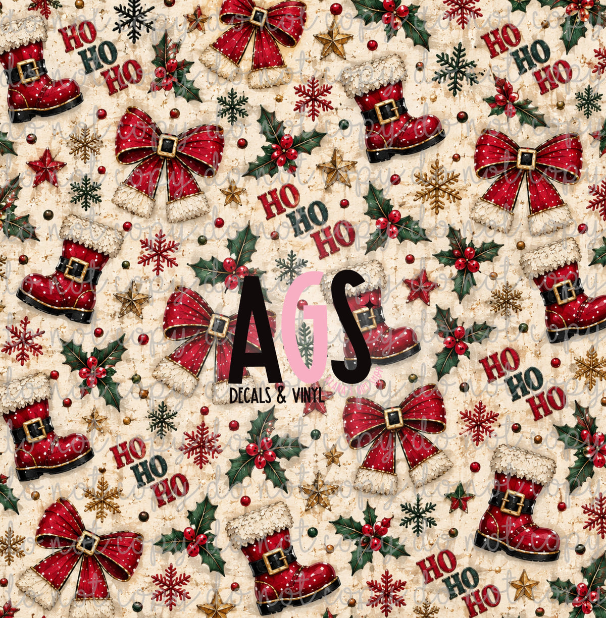 2473 Santa Bow & Boots