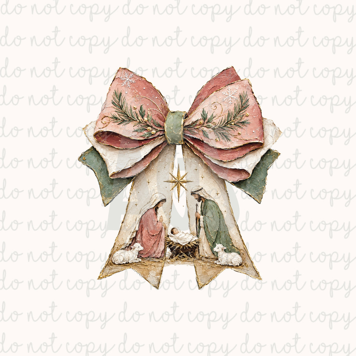 DECAL 297 Nativity Bow