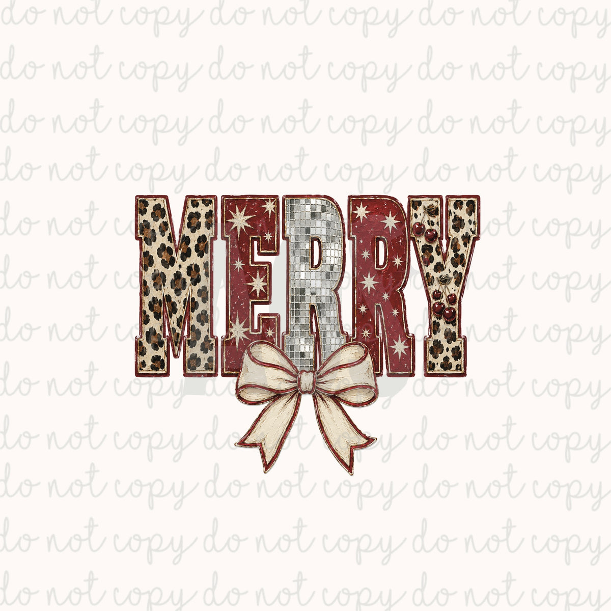 DECAL 299 Merry Bow