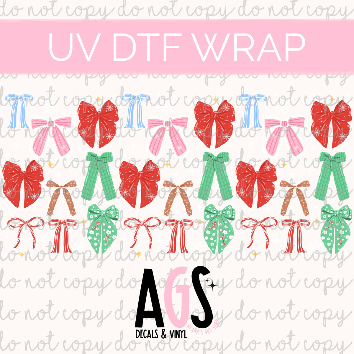 UV DTF WRAP 200 Christmas Coquette
