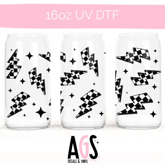 UV DTF-033 Checker Bolts