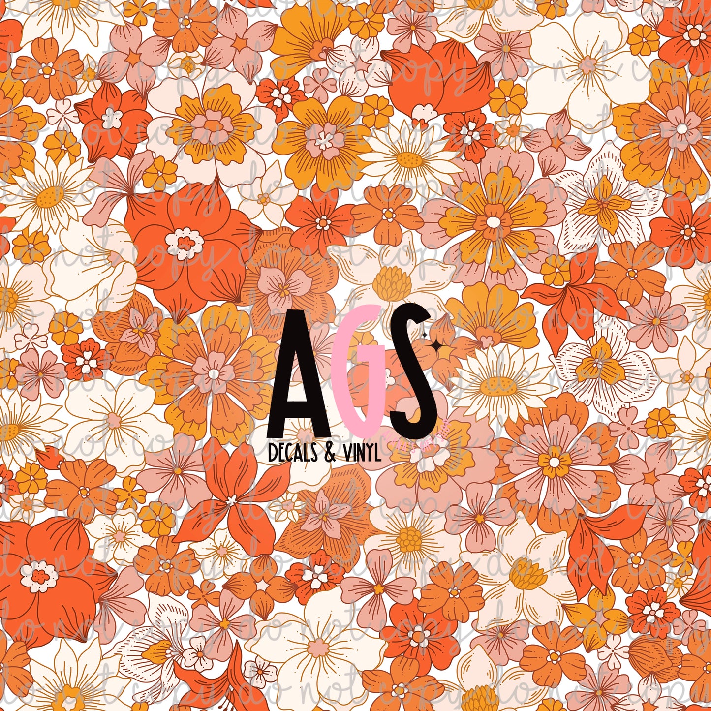 0629 Burnt Orange Western Flowers