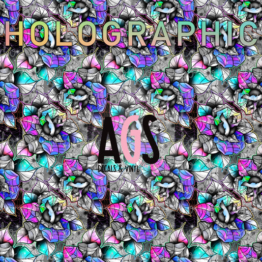 498 Web Roses Rainbow - HOLOGRAPHIC