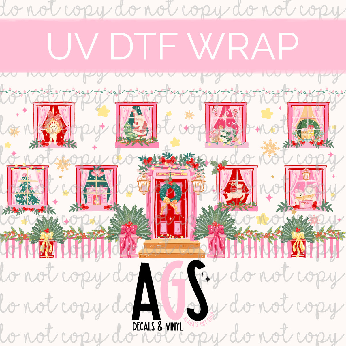 UV DTF WRAP 201 Christmas Window