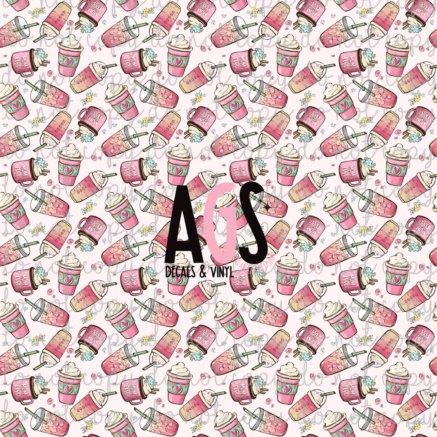 0454 Mom Coffee Pink