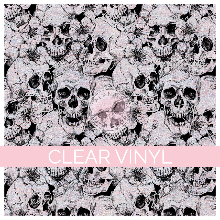 128 Skulls and Floral Shaded
