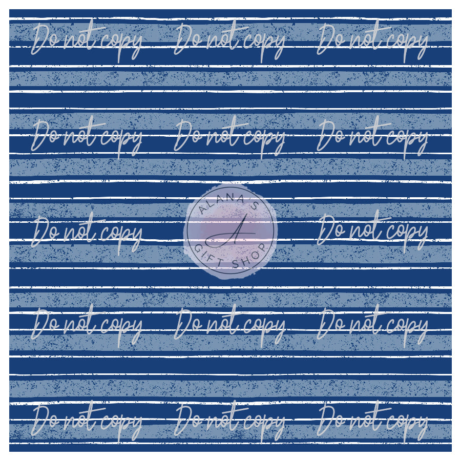 0278 Anchors Away Blue Stripes