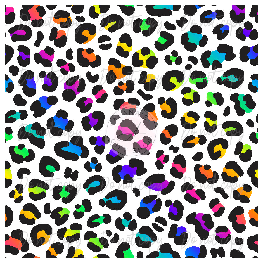 0002 Leopard Print Rainbow