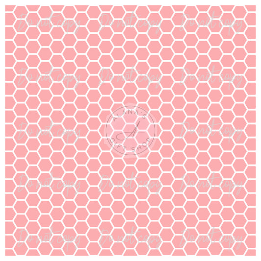 069 Pink Honeycomb