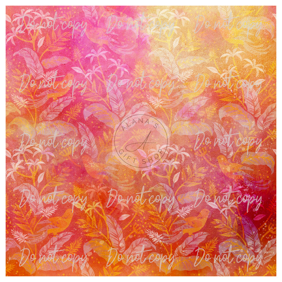 0078 Color Wash Floral Warm