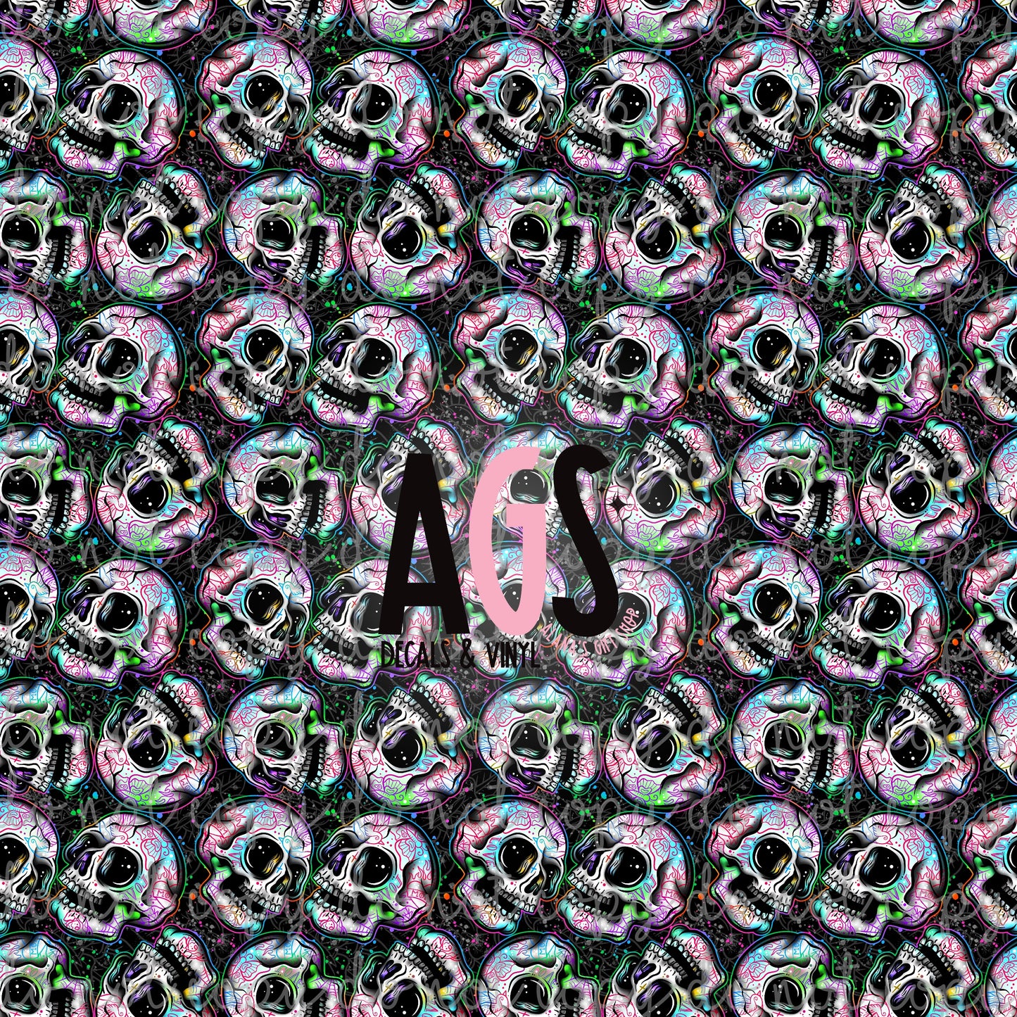 0499 Graffiti Skulls