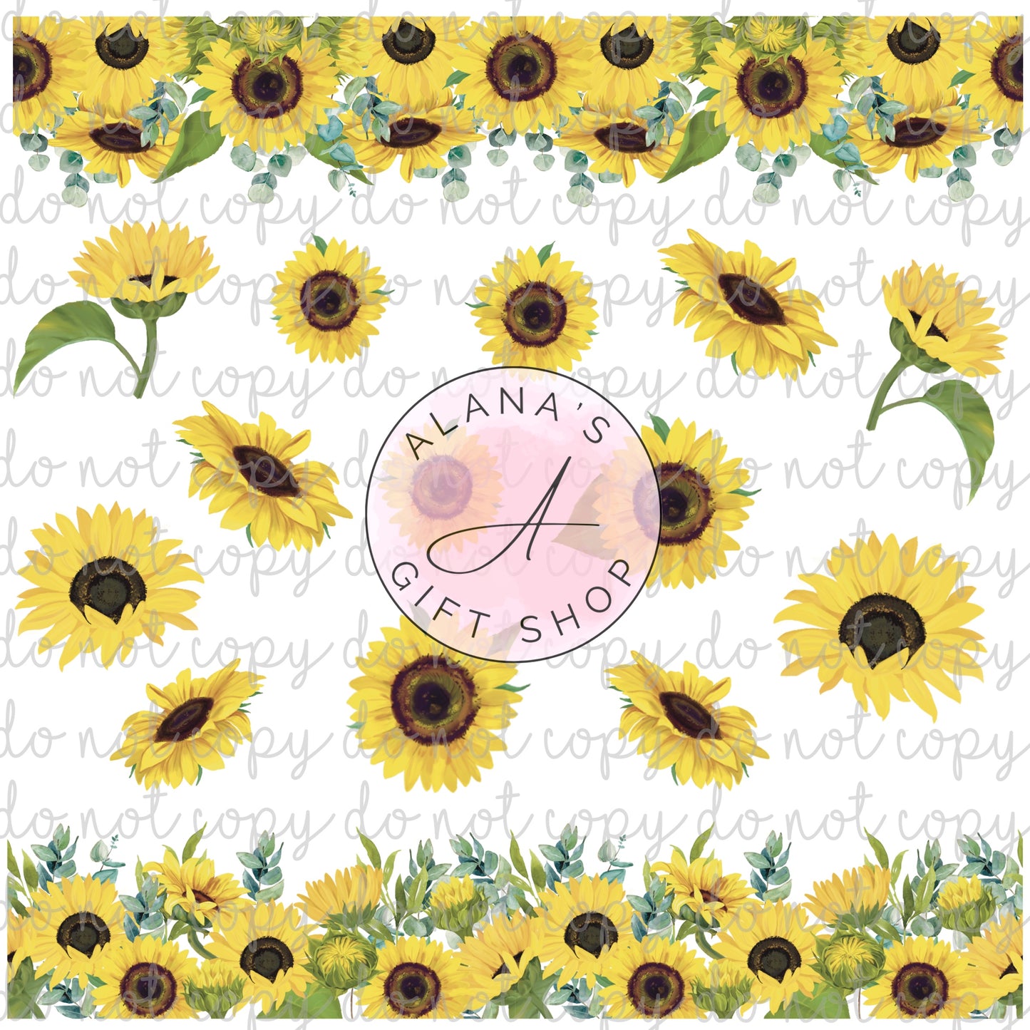 441 Sunflower Elements- Semi-Transparent