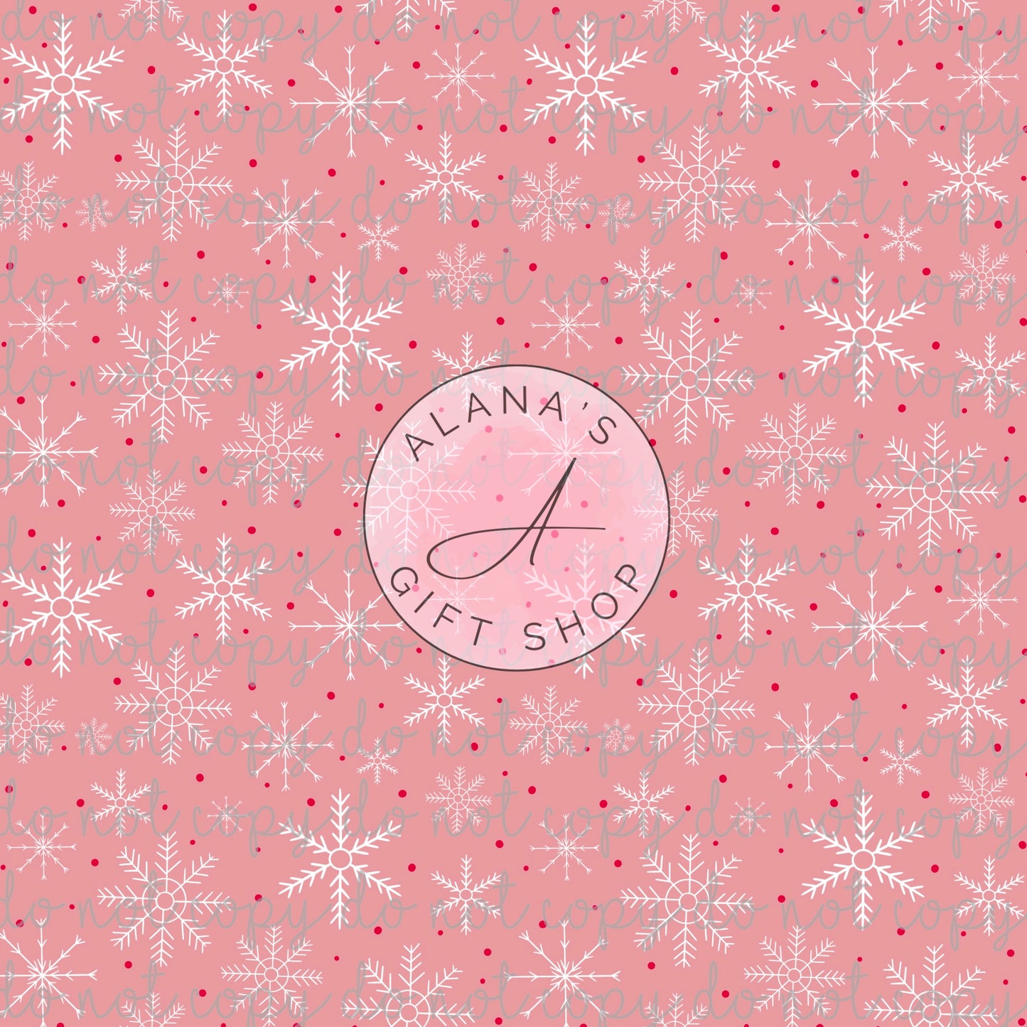 0368 Pink Snowflakes