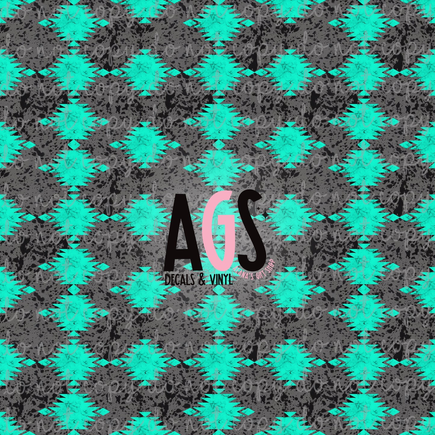 0521 Aztec Teal And Black