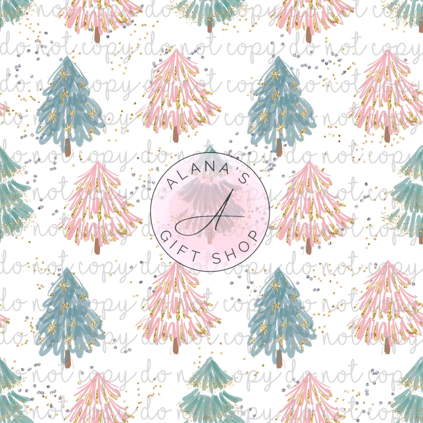 0353 Pink Trees Light