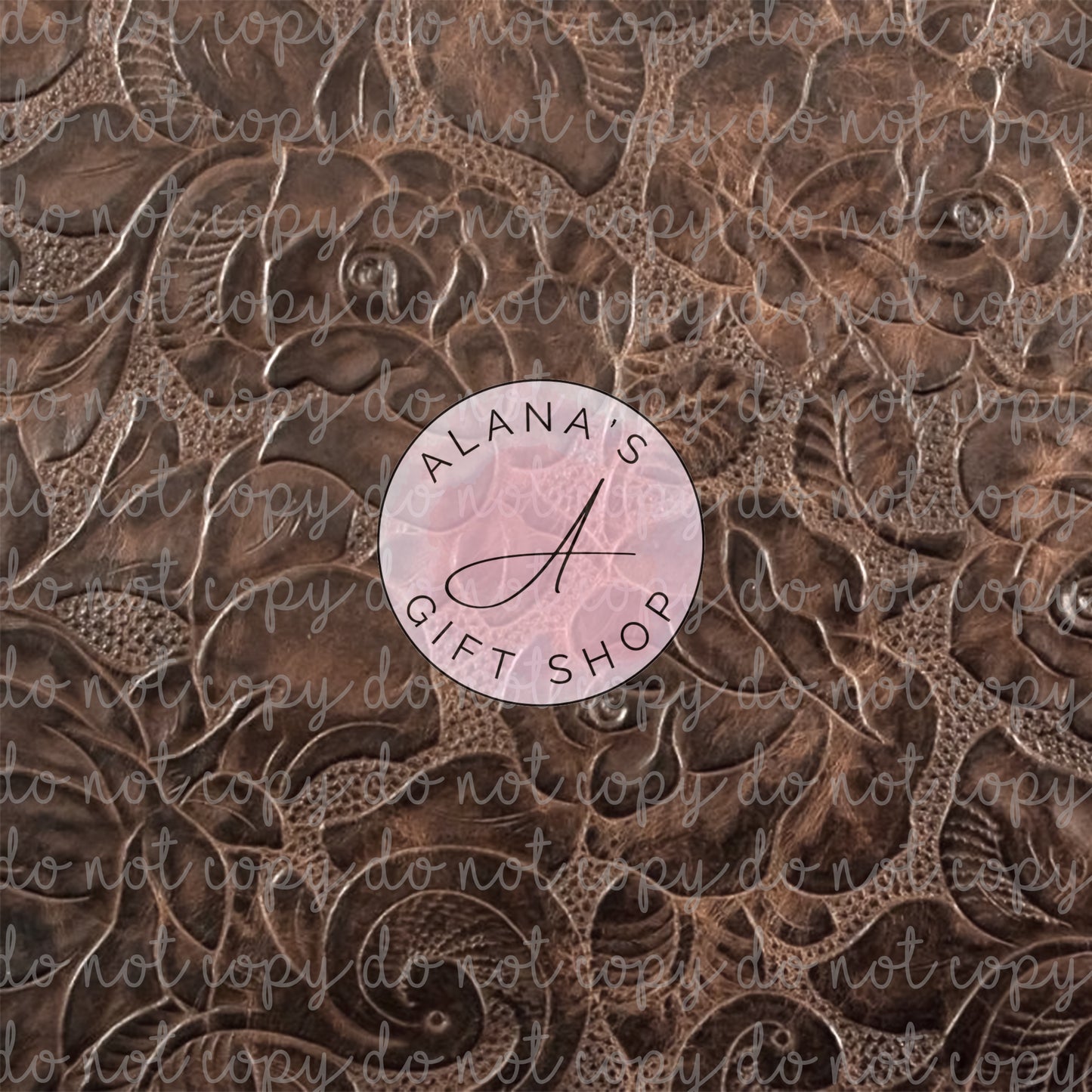 0013 Rose Tooled Leather