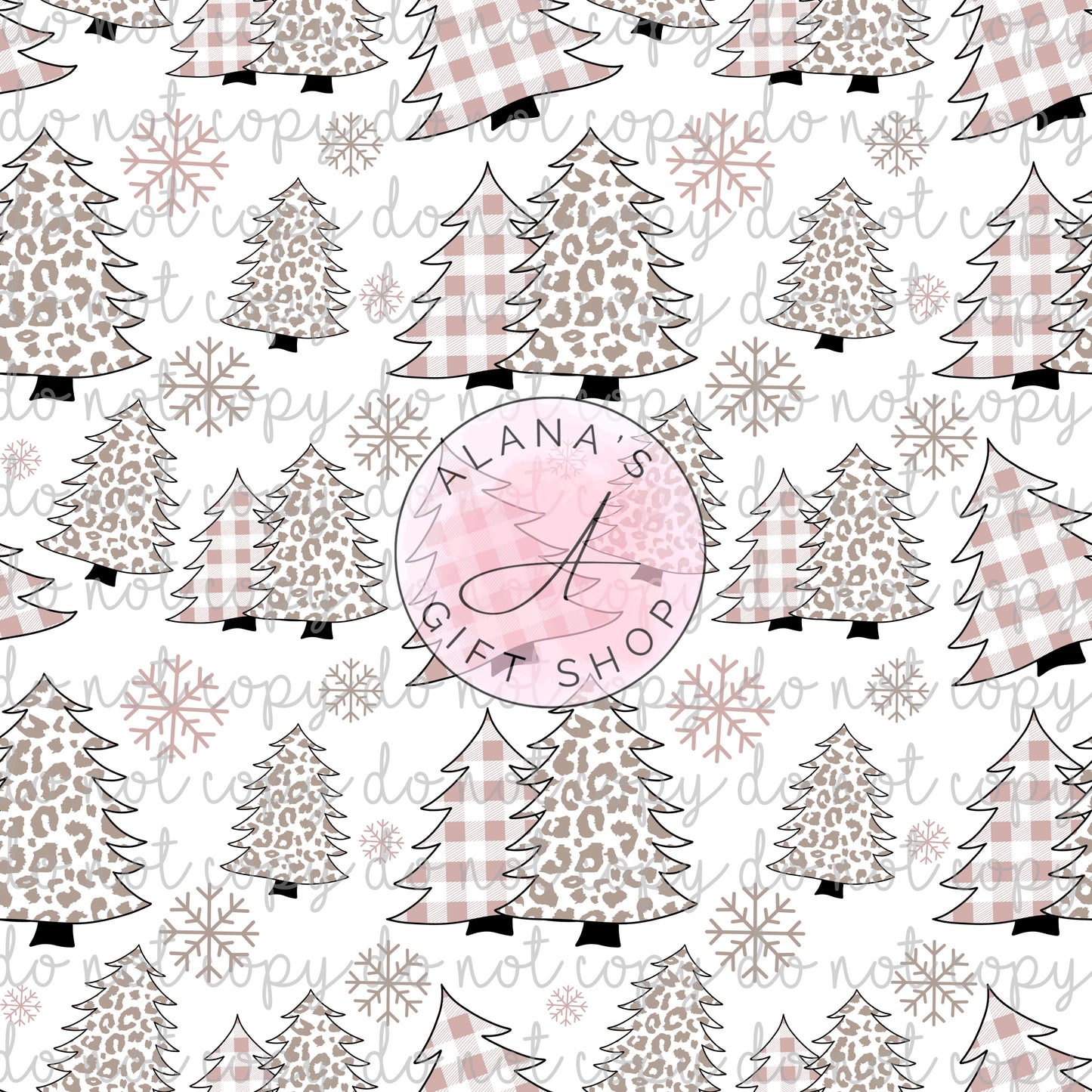 0372 Plaid Leopard Christmas