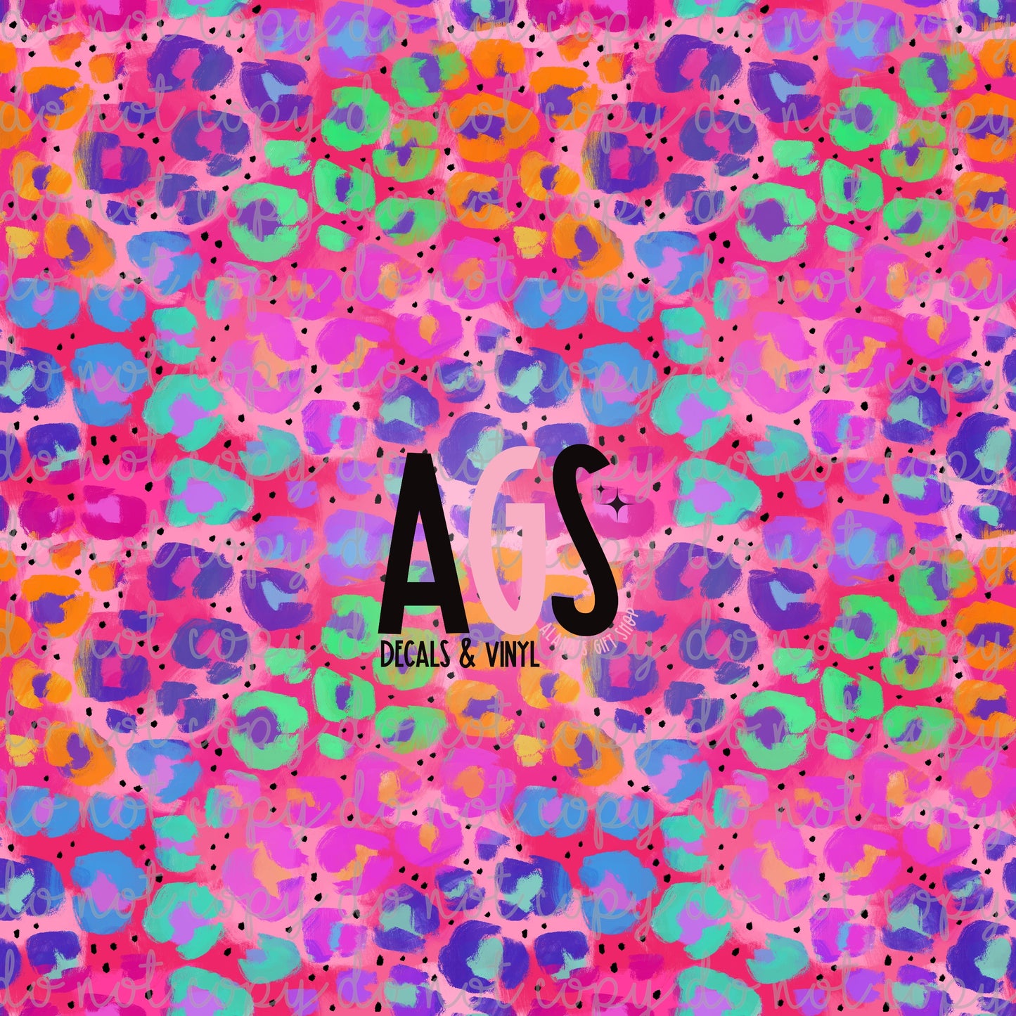 0484 Color Splash Leopard Pink