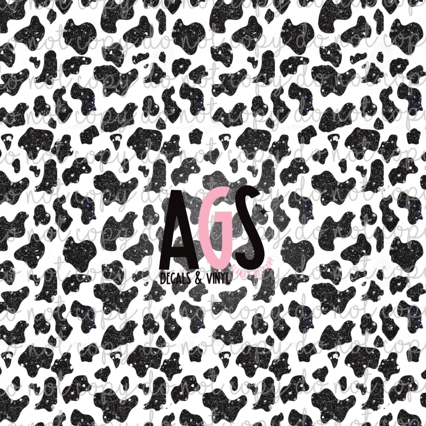 0522 Black And White Cow Print
