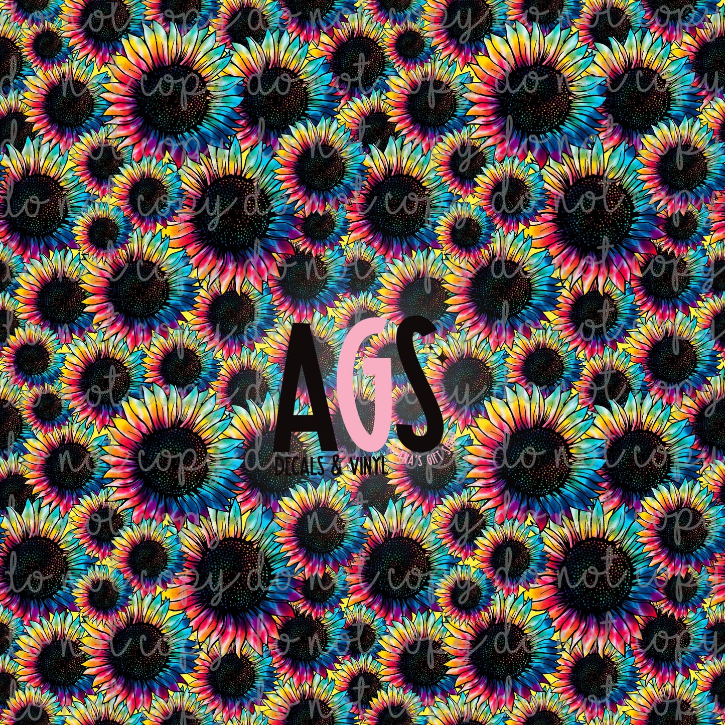 0529 Rainbow Sunflower