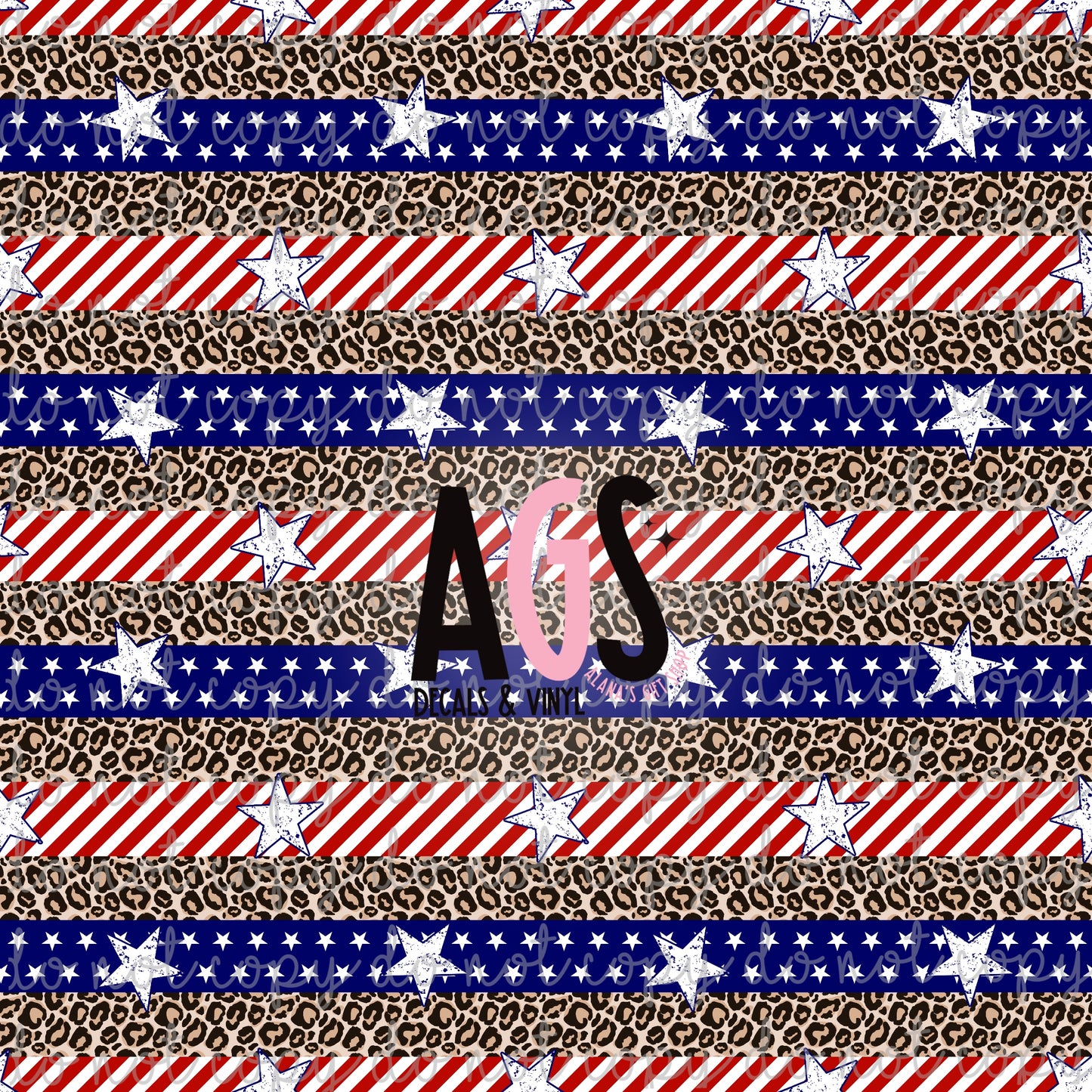 0553 Leopard Stars And Stripes