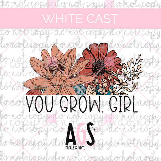 WC-605 You Grow Girl Muted Floral