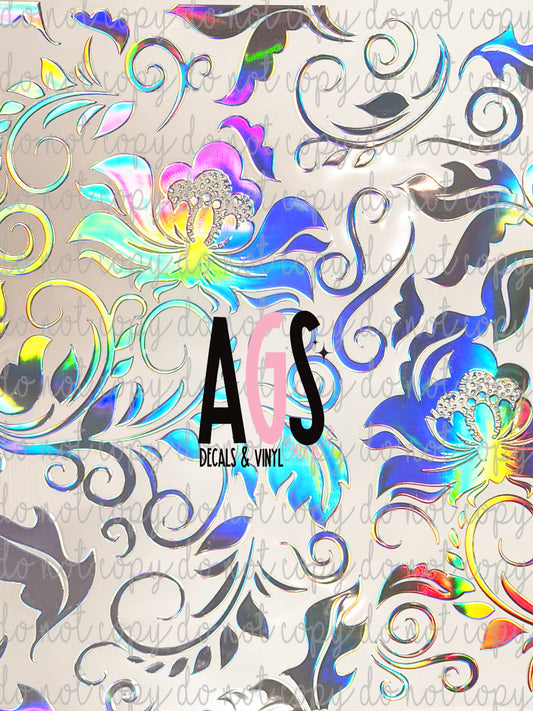 METALLIC UV DTF SHEET 024 Heirloom - Silver Prism