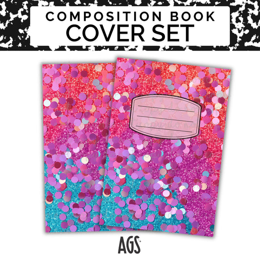 COMPOSITION NOTEBOOK COVER SET - 055 Confetti