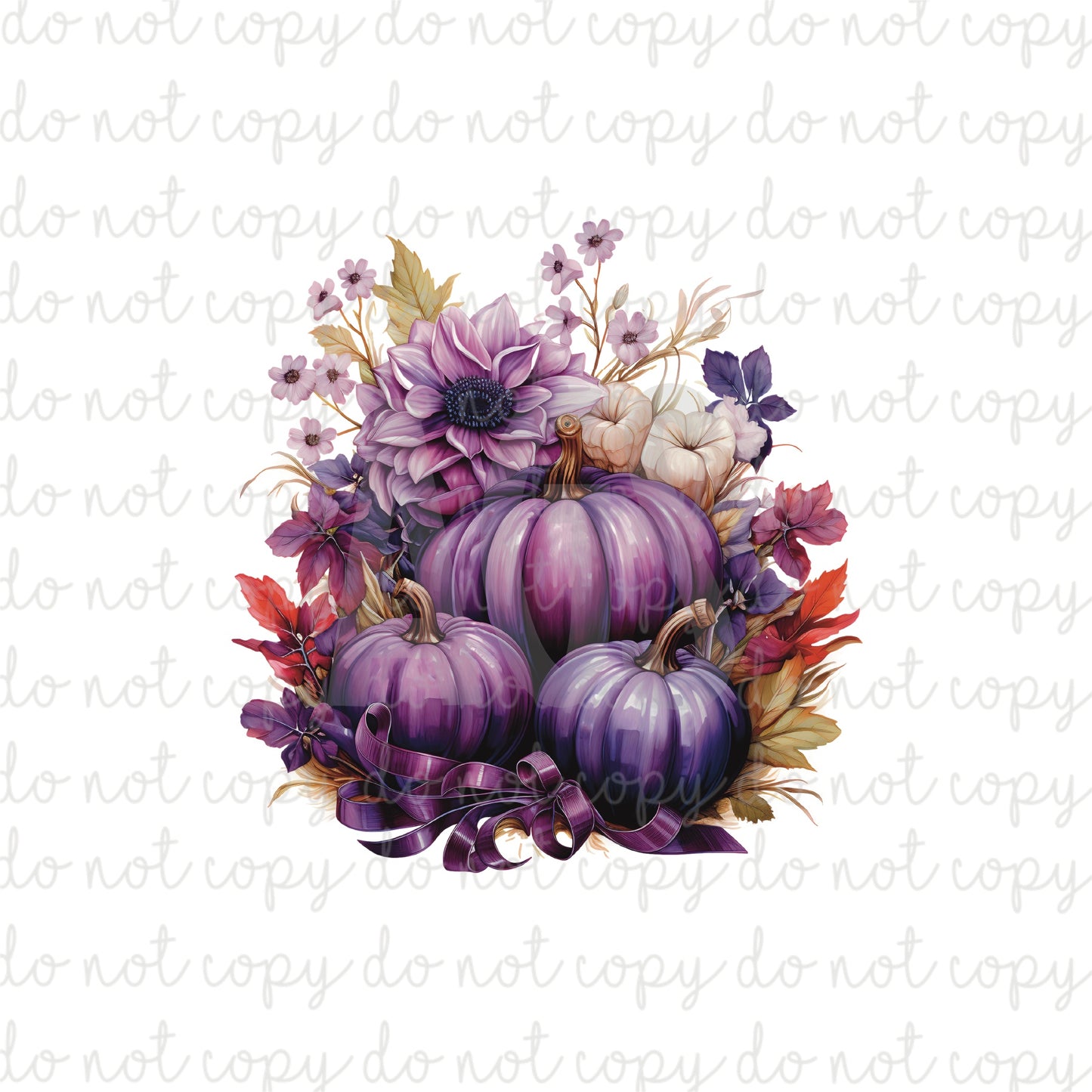 DECAL 166 Purple Pumpkins