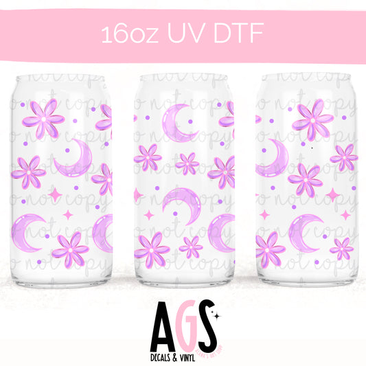 UV DTF-044 Daises And Moons