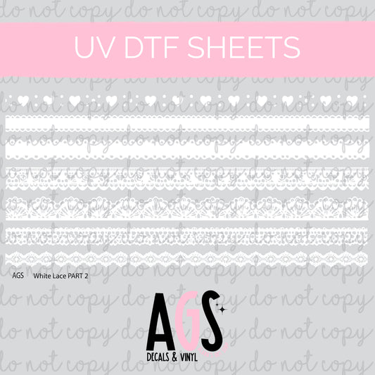 UV DTF SHEET 099 White Lace Part 2