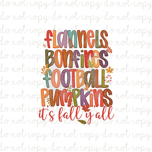 DECAL 115 Flannels Bonfires