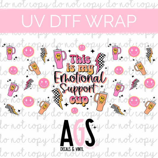 UV DTF WRAP 141 Emotional Support Cup - June Box