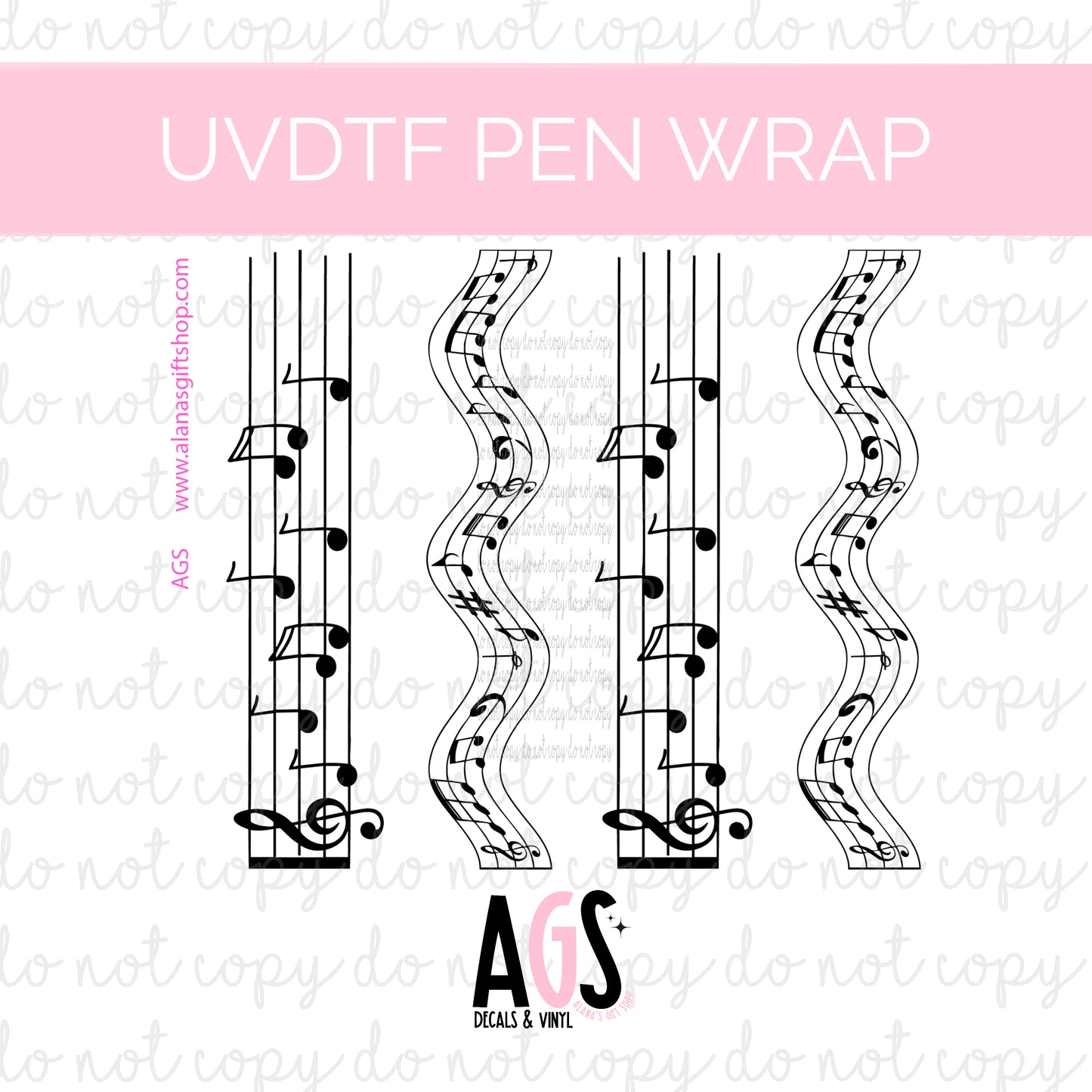 PEN WRAP 017 - Musical Notes