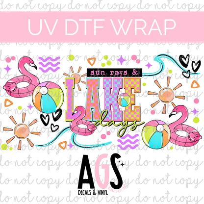 UV DTF WRAP 002 Pool Days - River Days - Lake Days