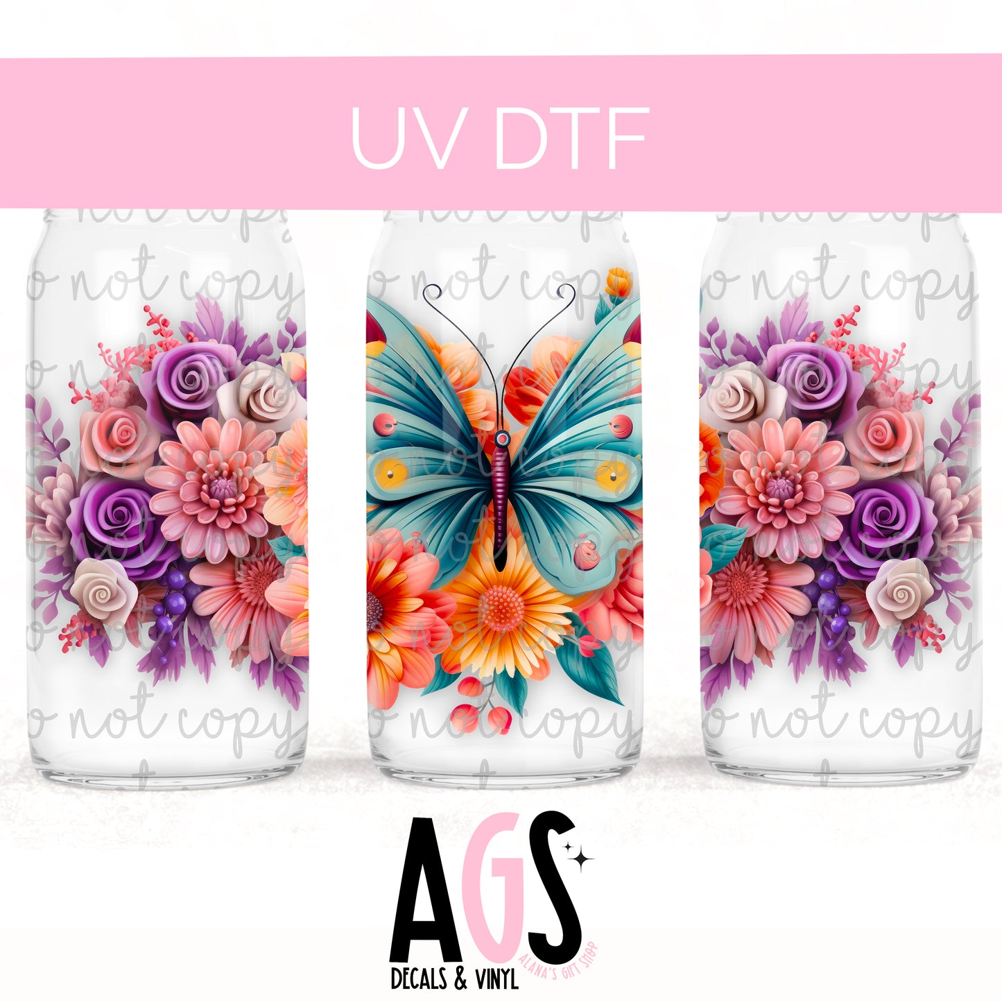 UV DTF WRAP-009 Butterfly