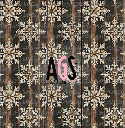 1972 Wooden Snowflakes