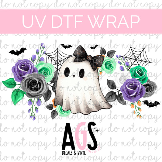 UV DTF WRAP 100 Floral Ghost